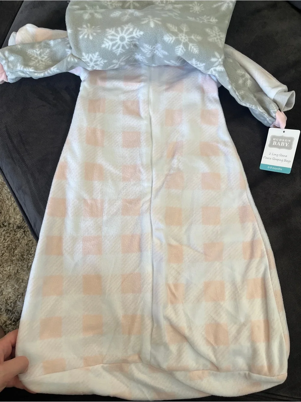Hudson Baby Light Fleece Sleep Sacks (set of 2)
